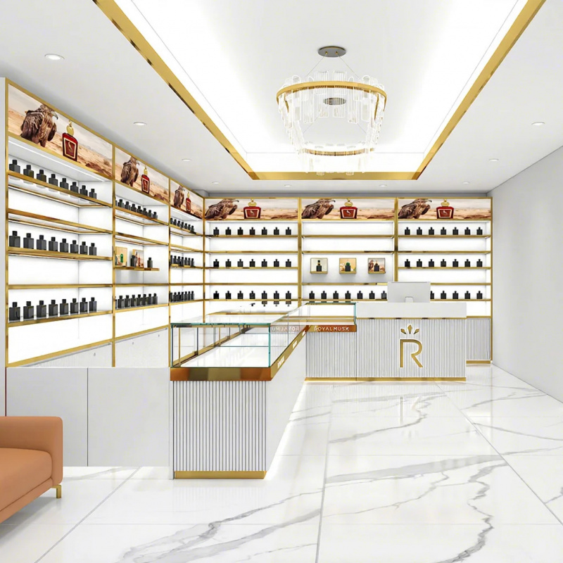 Interior Design Usa - Modern parfumerie interieurontwerp met op maat