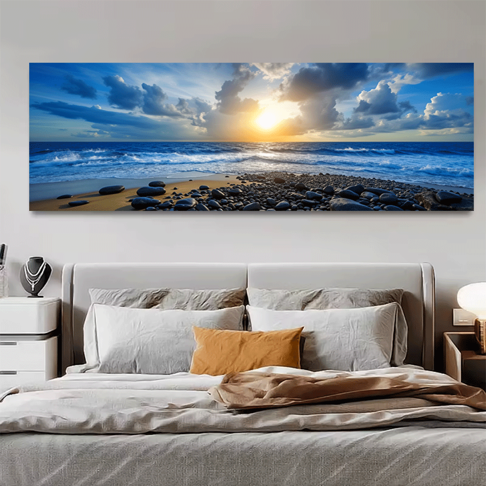Interior Design Usa - 1PC-Canvas poster ingelijste oceaan zonsondergang strand