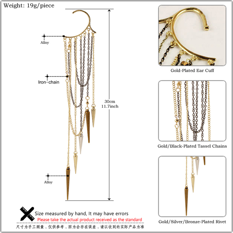 1 stuk Vintage Oorhaak Clip Oo - Antique Brass Hook recensie en prijs