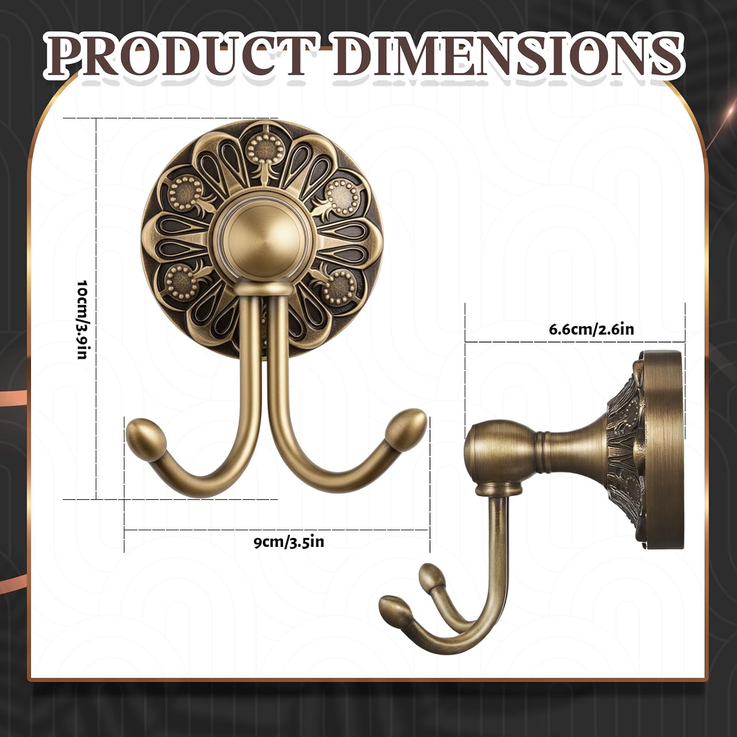 4-pack antieke handdoekhaken v - Antique Brass Hook recensie en prijs