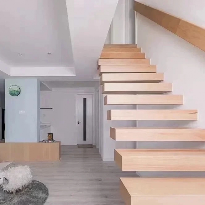Op maat gemaakte zwevende trap - Interior Design Usa recensie en prijs