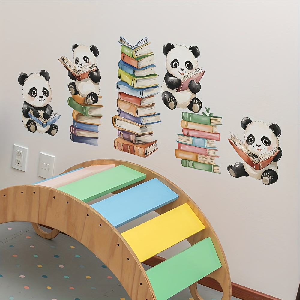 Cartoon Panda Leesboek Muursti - Interior Design School recensie en prijs