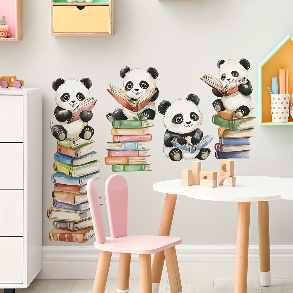 Cartoon Panda Leesboek Muursti - Interior Design School recensie en prijs