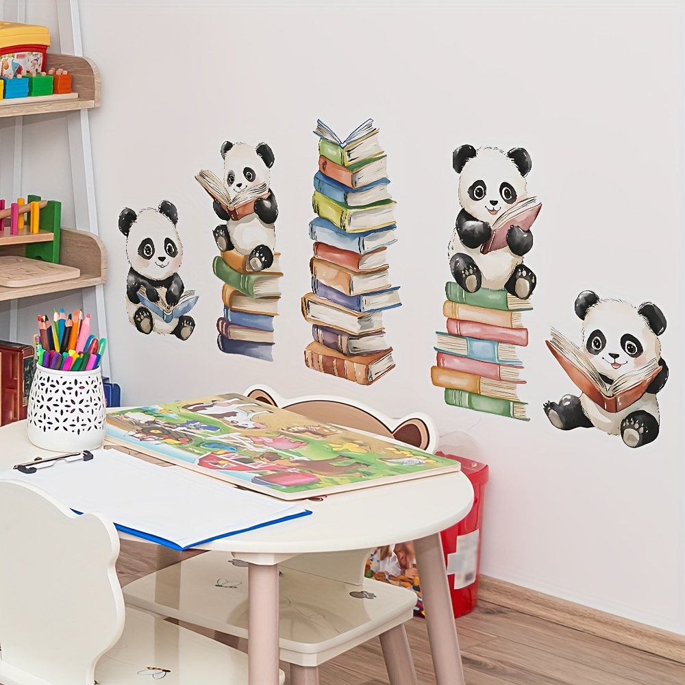 Cartoon Panda Leesboek Muursti - Interior Design School recensie en prijs